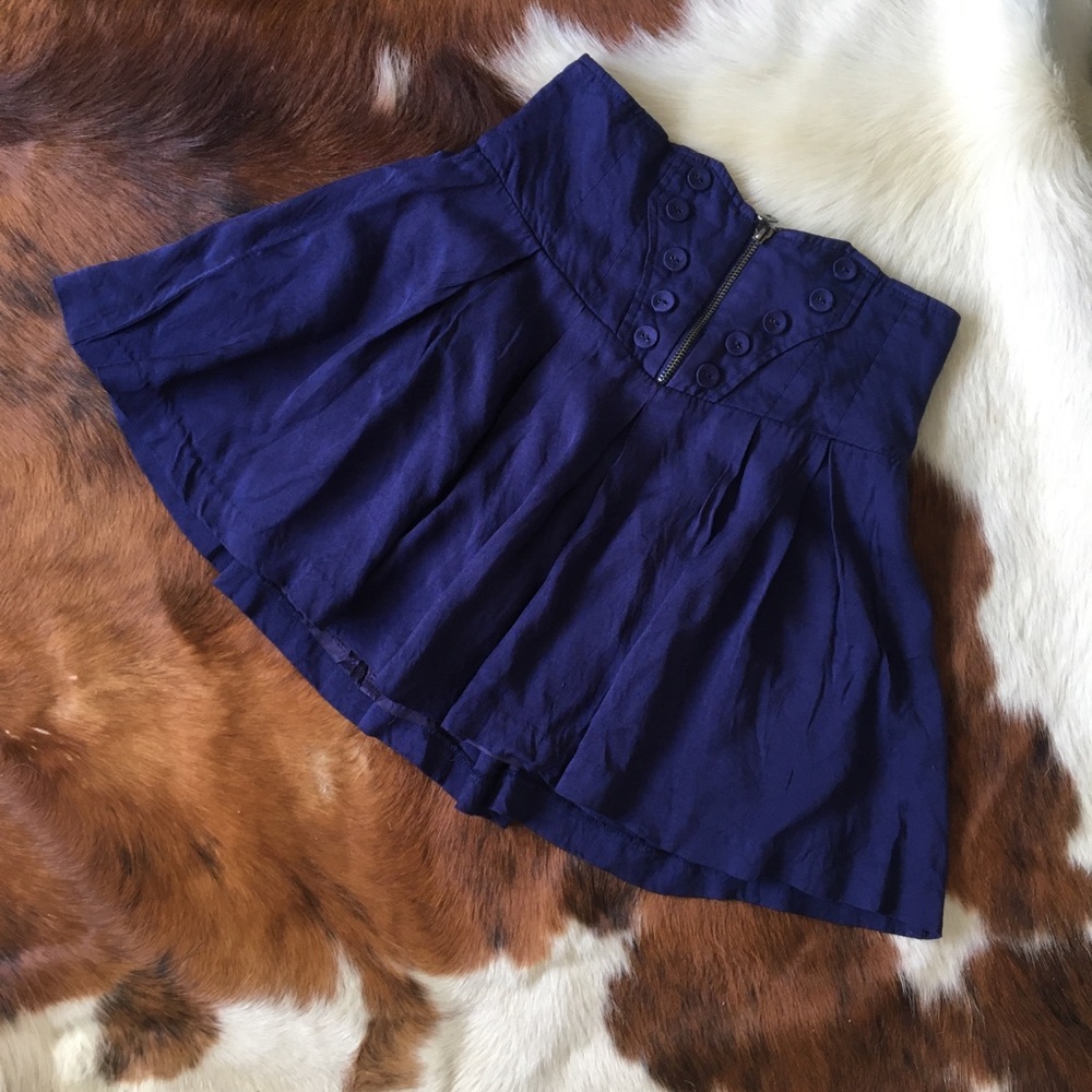 Forever 21 high waisted pleated mini skirt